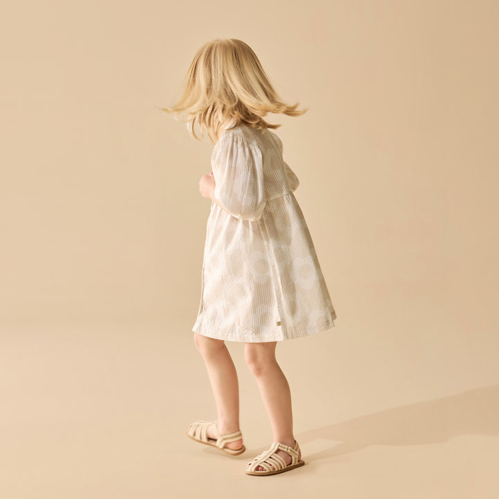 Wilson & Frenchy Organic Button Dress - Daisy Bloom