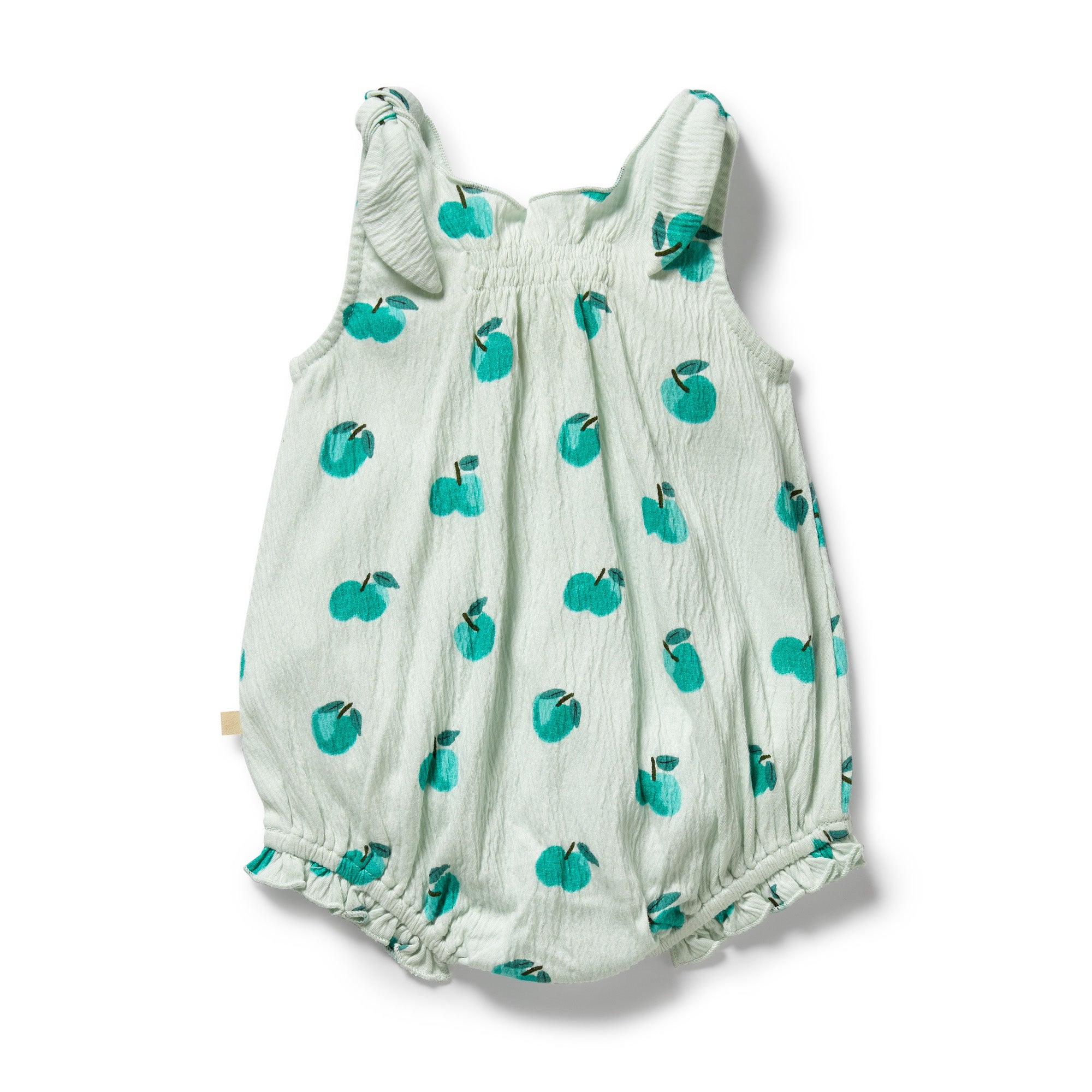 Wilson & Frenchy Organic Tie Playsuit - Apple Papple