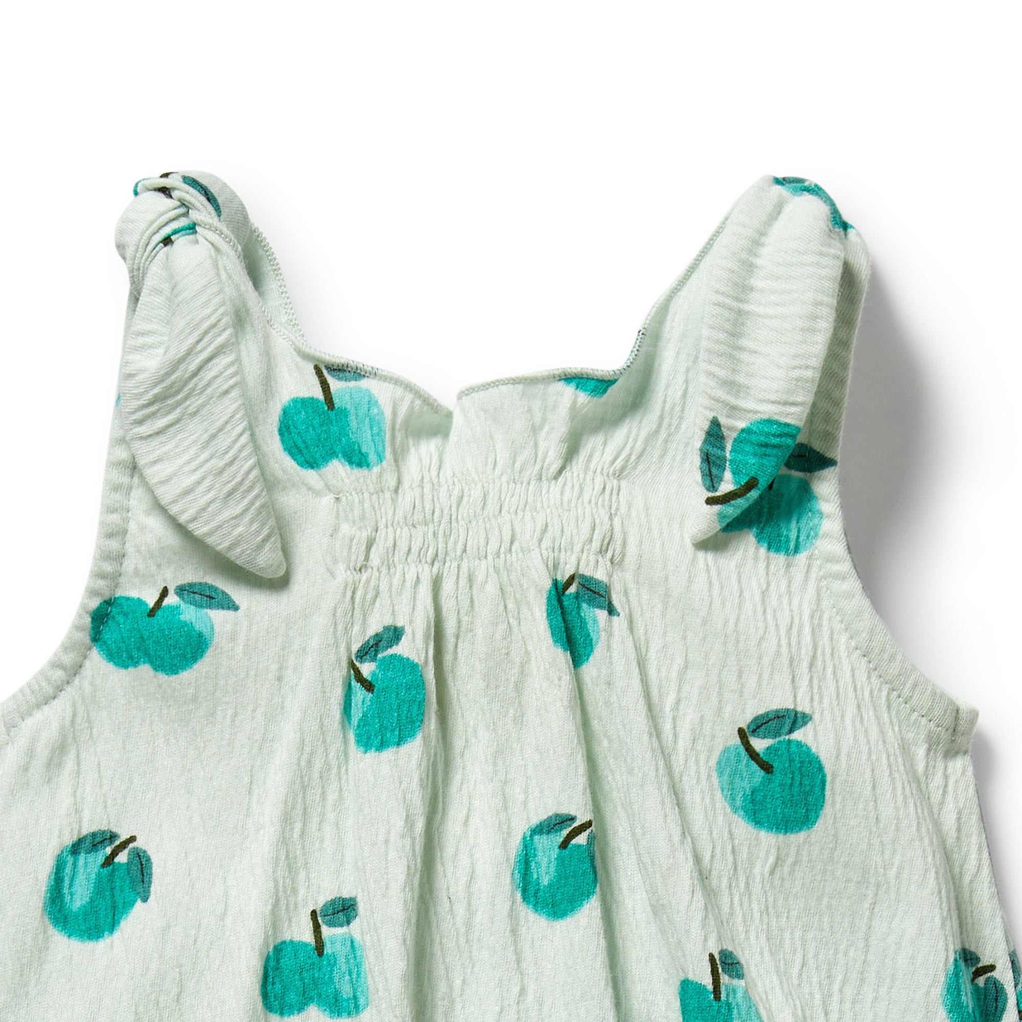 Wilson & Frenchy Organic Tie Playsuit - Apple Papple