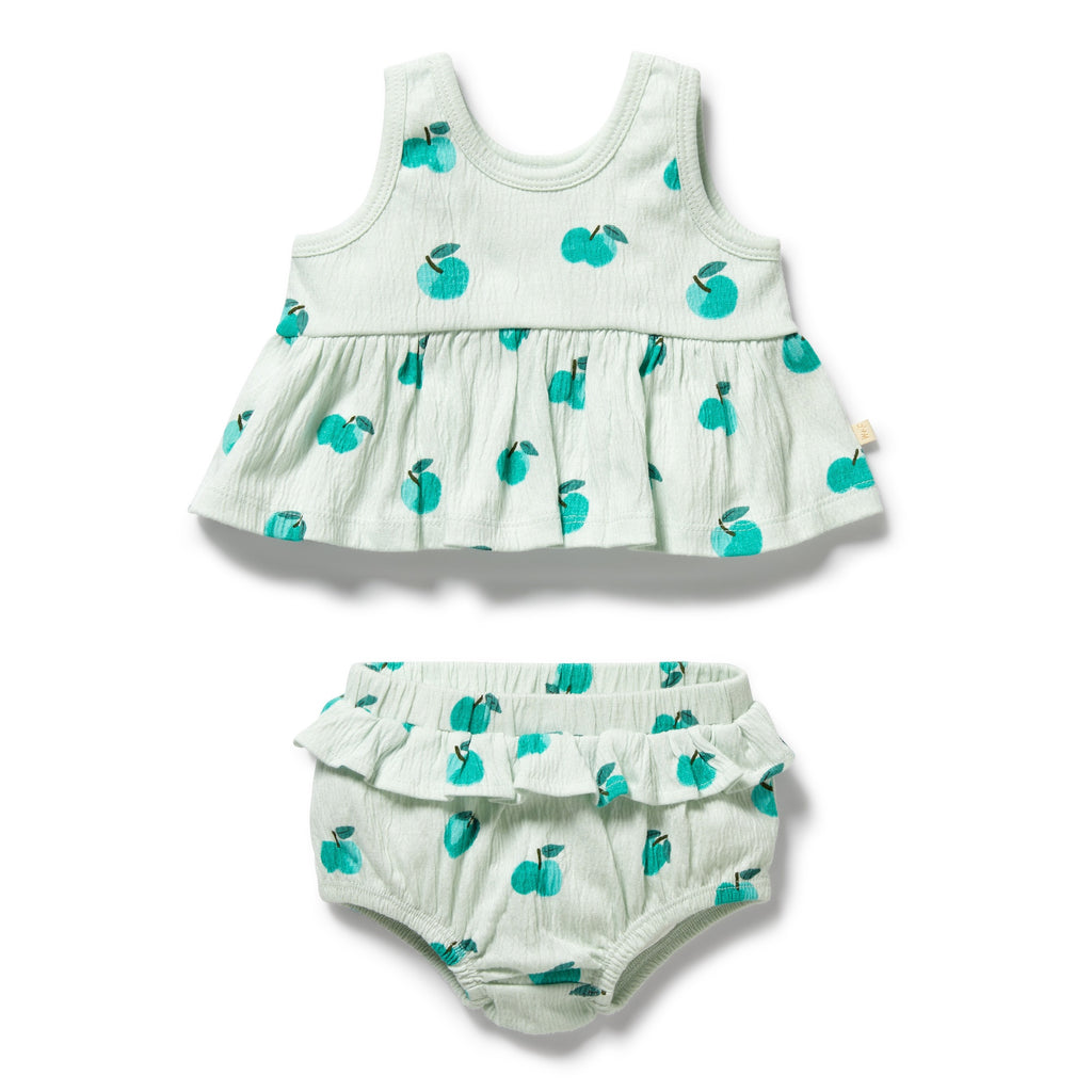 Organic Ruffle Set - Apple Papple