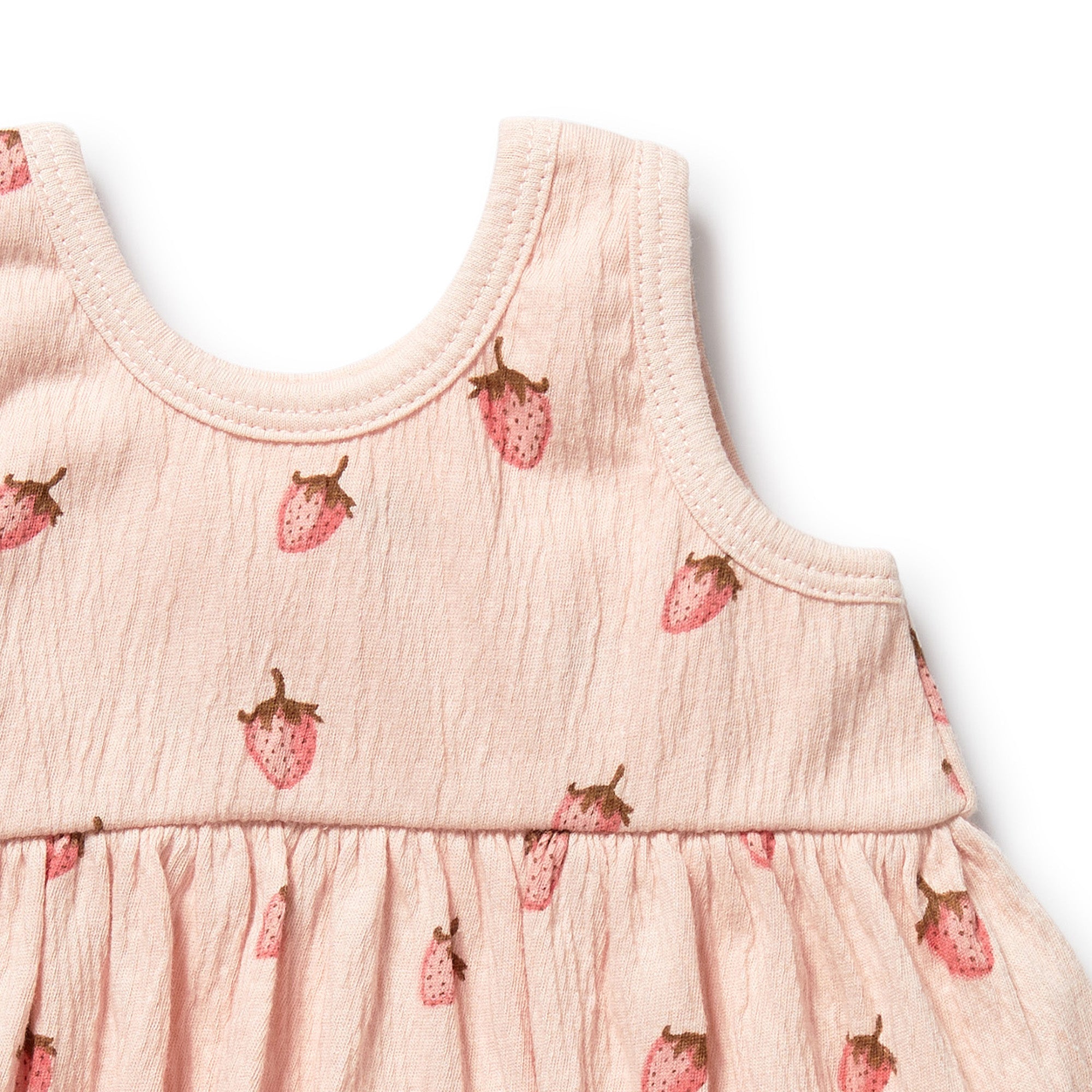 Organic Ruffle Set - Strawberry Kisses