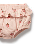 Organic Ruffle Set - Strawberry Kisses