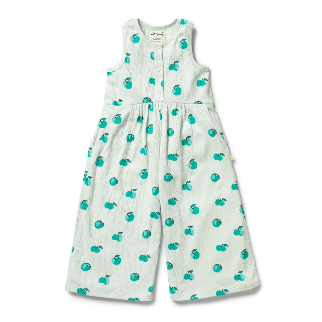 Wilson & Frenchy Organic Crinkle Jumpsuit - Apple Papple
