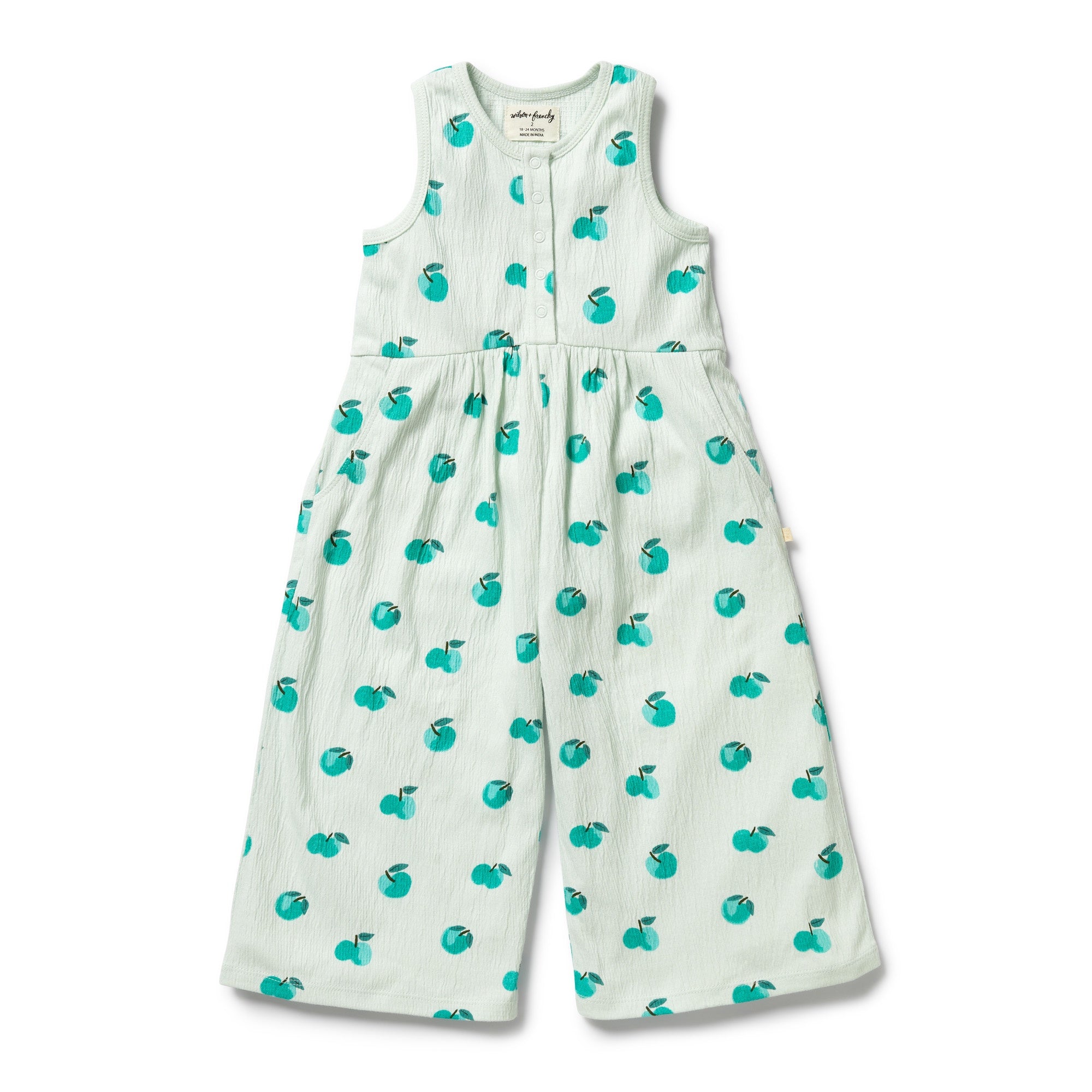 Wilson & Frenchy Organic Crinkle Jumpsuit - Apple Papple