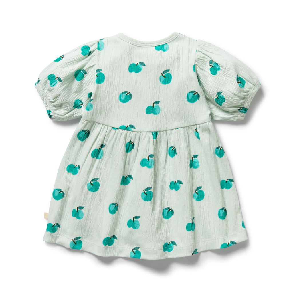 Wilson & Frenchy Organic Button Dress - Apple Papple