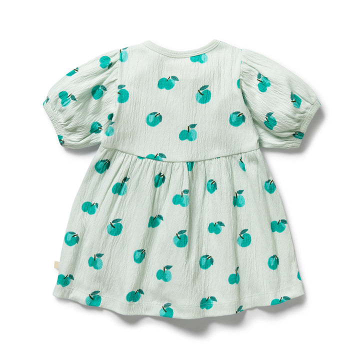 PRE-ORDER - Wilson & Frenchy Organic Button Dress - Apple Papple