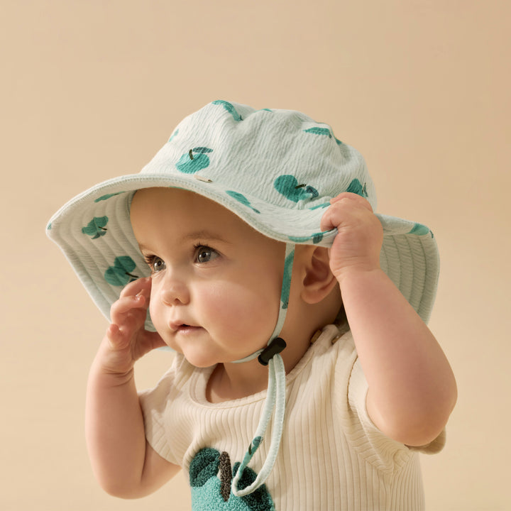 PRE-ORDER - Wilson & Frenchy Organic Sun Hat - Apple Papple