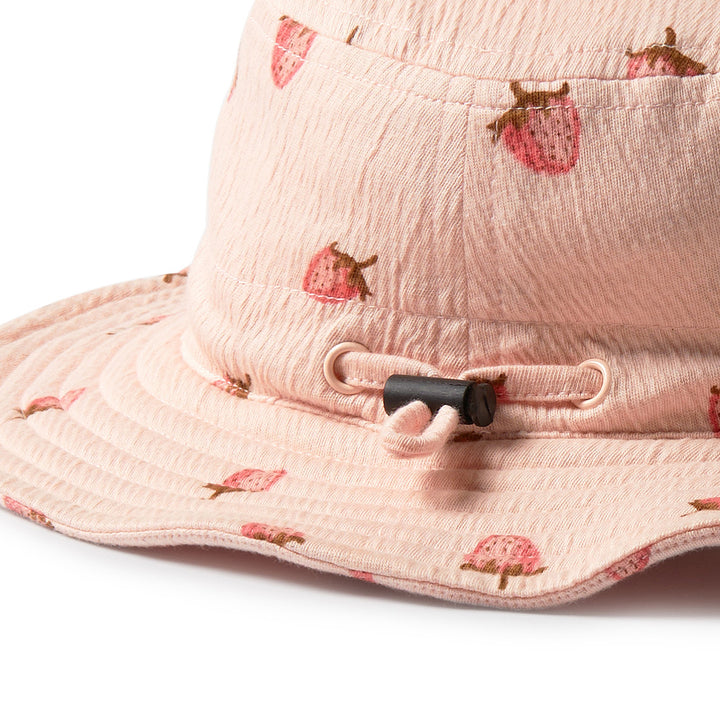 PRE-ORDER - Wilson & Frenchy Organic Sun Hat - Strawberry Kisses