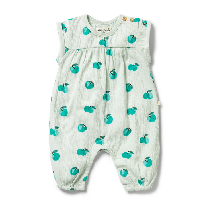 PRE-ORDER - Wilson & Frenchy Organic Growsuit - Apple Papple