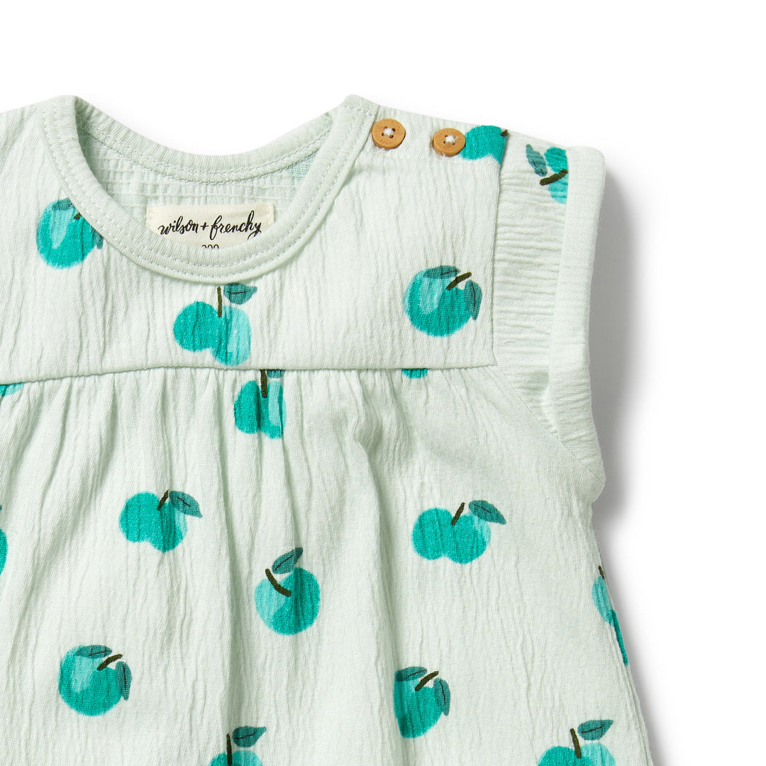 PRE-ORDER - Wilson & Frenchy Organic Growsuit - Apple Papple