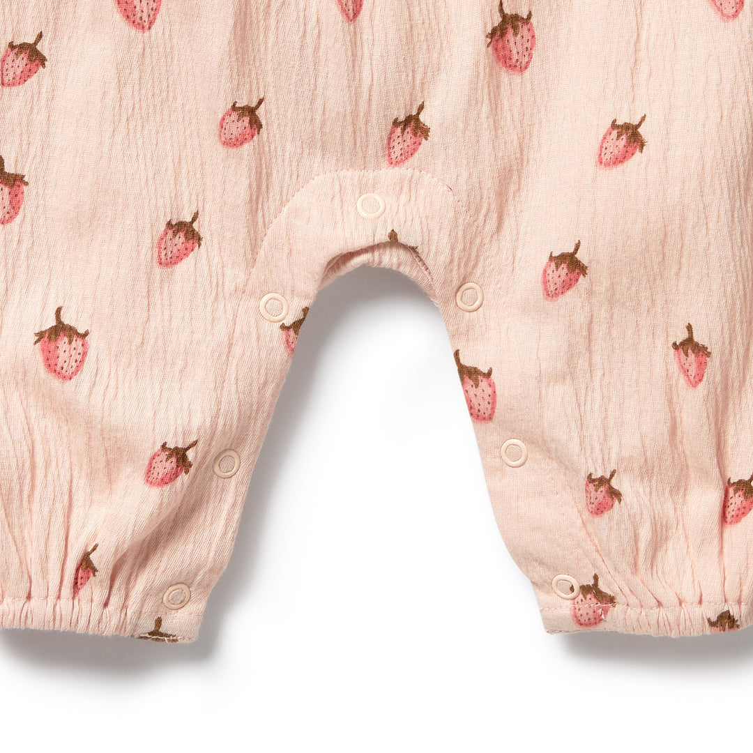 PRE-ORDER - Wilson & Frenchy Organic Growsuit - Strawberry Kisses