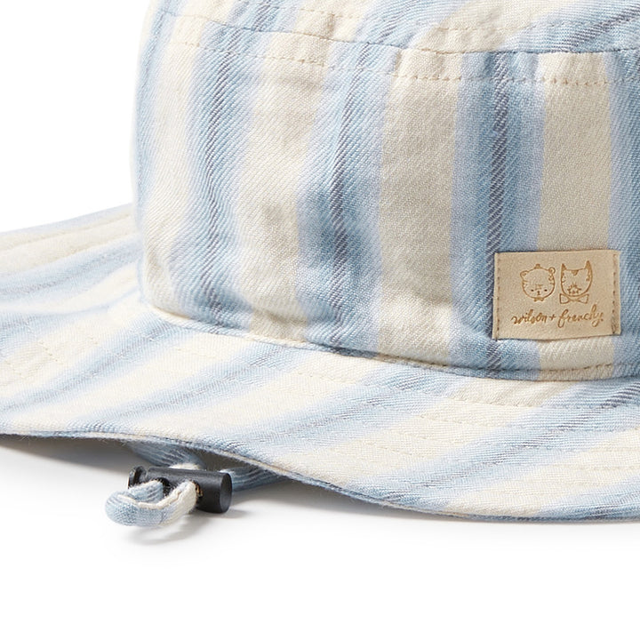 Wilson & Frenchy Organic Sun Hat - Deep Blue Stripe