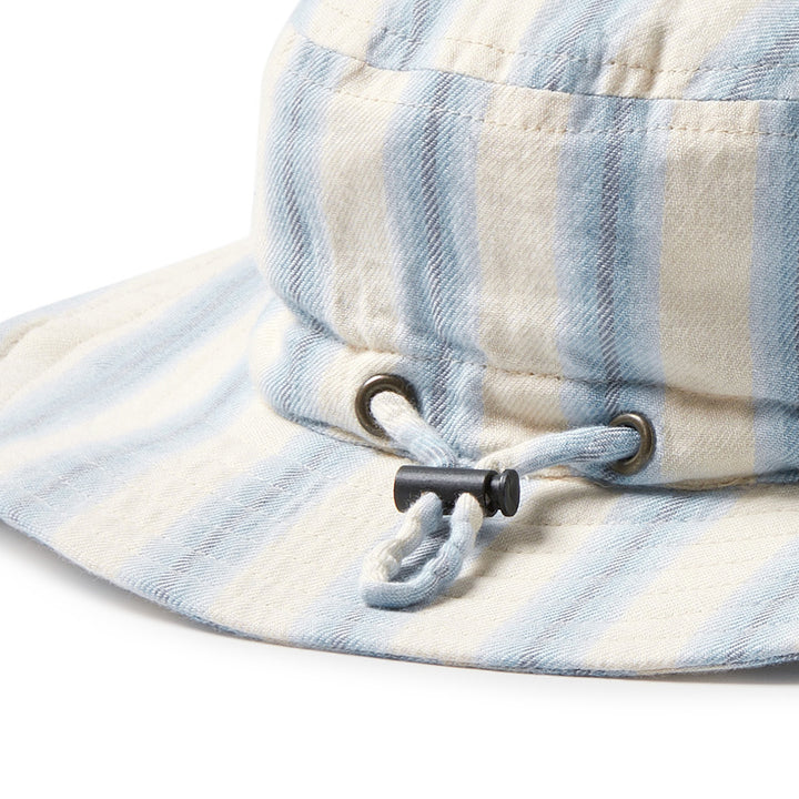 Wilson & Frenchy Organic Sun Hat - Deep Blue Stripe