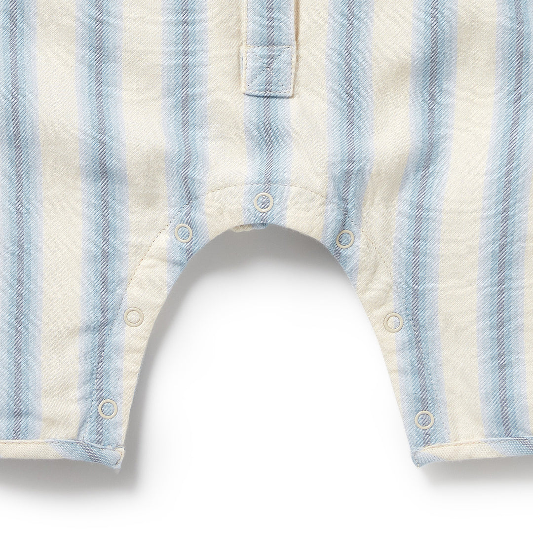 Wilson & Frenchy Organic Growsuit - Deep Blue Stripe
