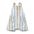 Organic Overall - Deep Blue Stripe