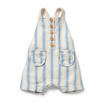 Organic Overall - Deep Blue Stripe