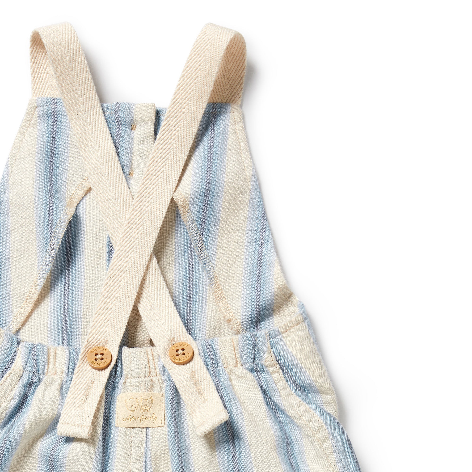 Wilson & Frenchy Organic Overall - Deep Blue Stripe