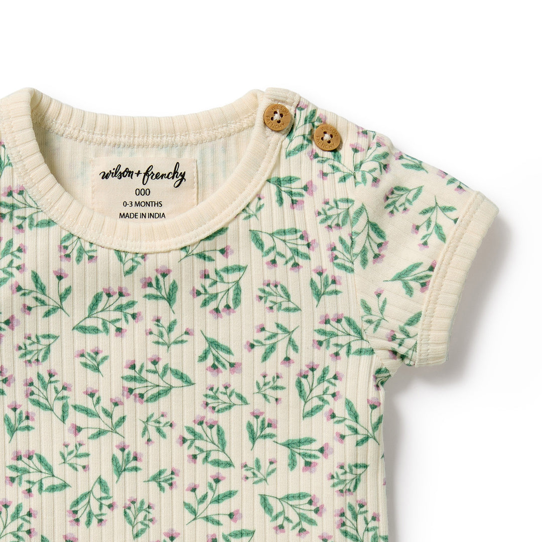 Wilson & Frenchy Organic Bodysuit - Periwinkle