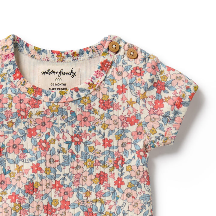 Wilson & Frenchy Organic Bodysuit - Summer Bloom