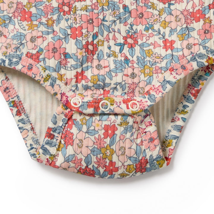 Wilson & Frenchy Organic Bodysuit - Summer Bloom