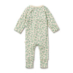 Organic Zipsuit with Feet - Periwinkle