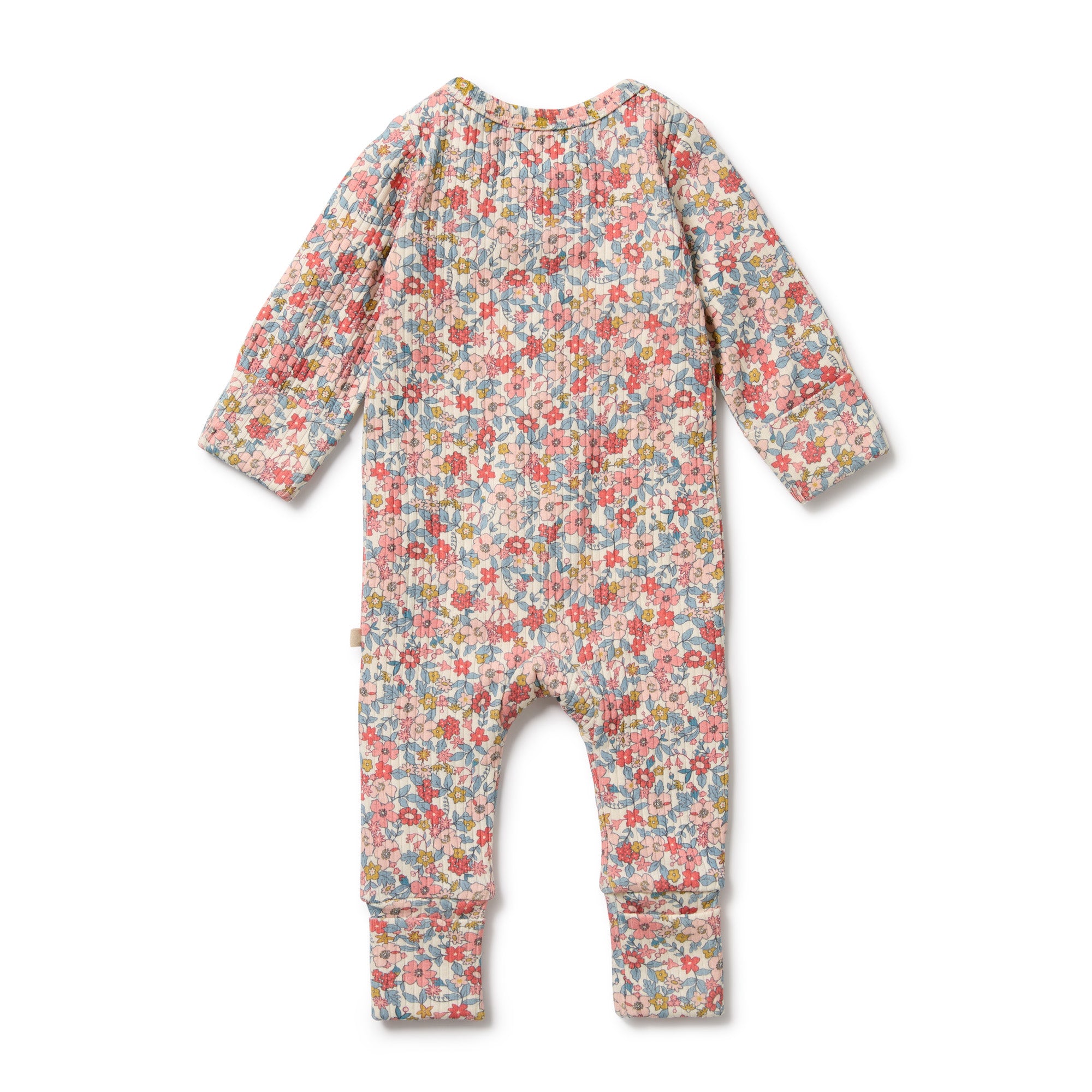 Wilson & Frenchy Organic Zipsuit with Feet - Summer Bloom