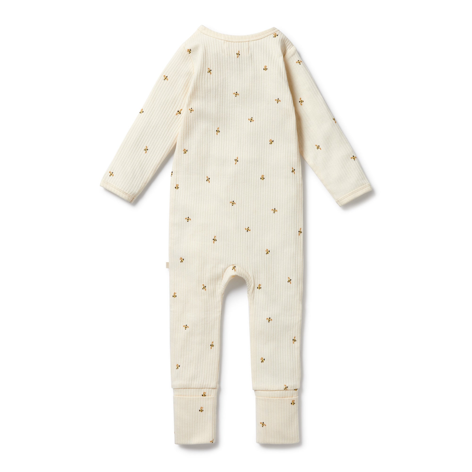 Wilson & Frenchy Organic Zipsuit with Feet - Bee Mine
