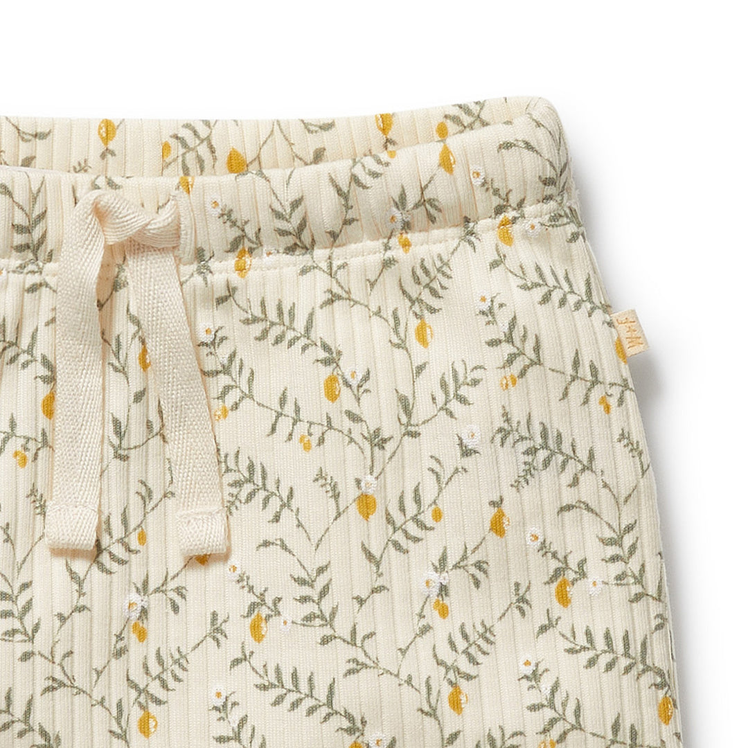 Wilson & Frenchy Organic Kimono Set - Lemon Leaf