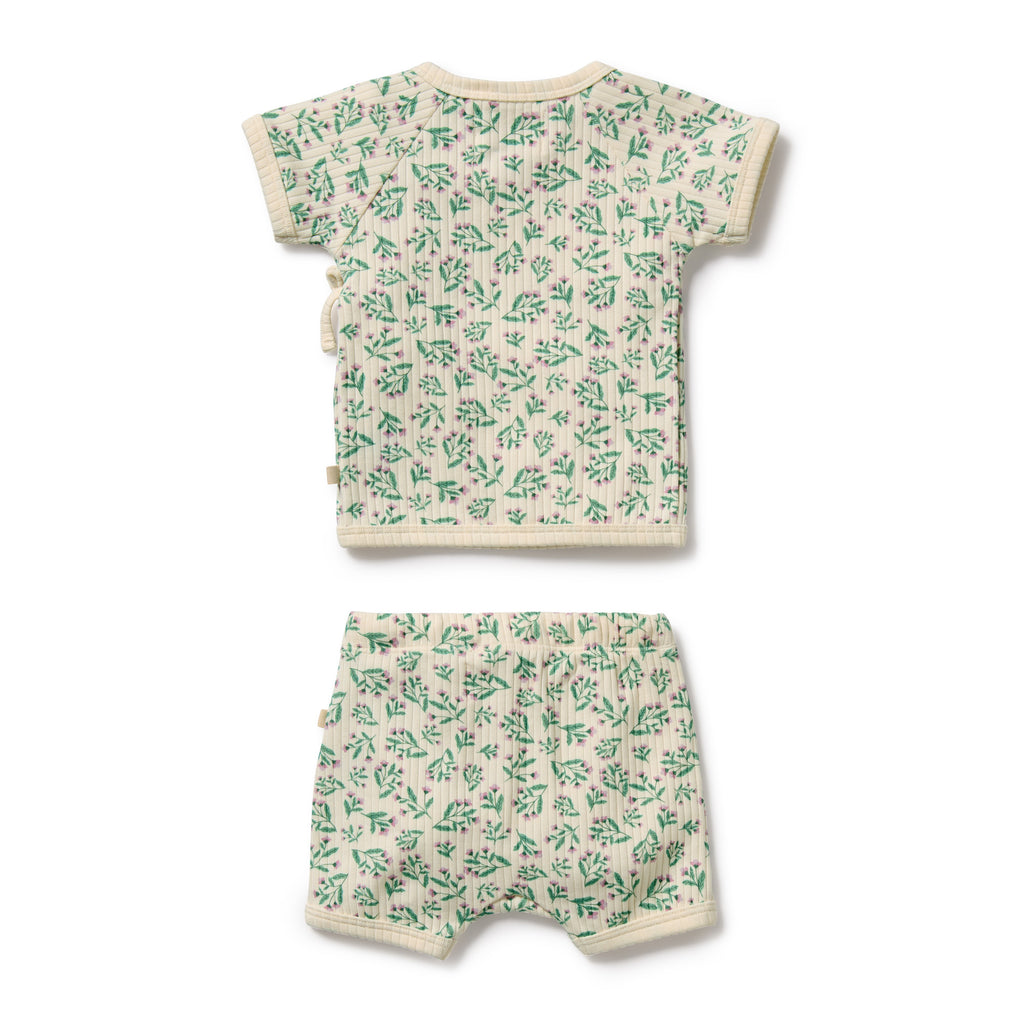 Organic Kimono Set - Periwinkle