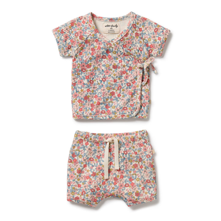 Wilson & Frenchy Organic Kimono Set - Summer Bloom