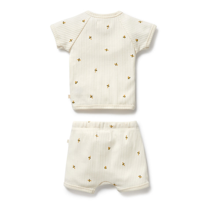 Wilson & Frenchy Organic Kimono Set - Bee Mine