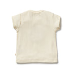 Embroidered Organic Tee - Apple Papple