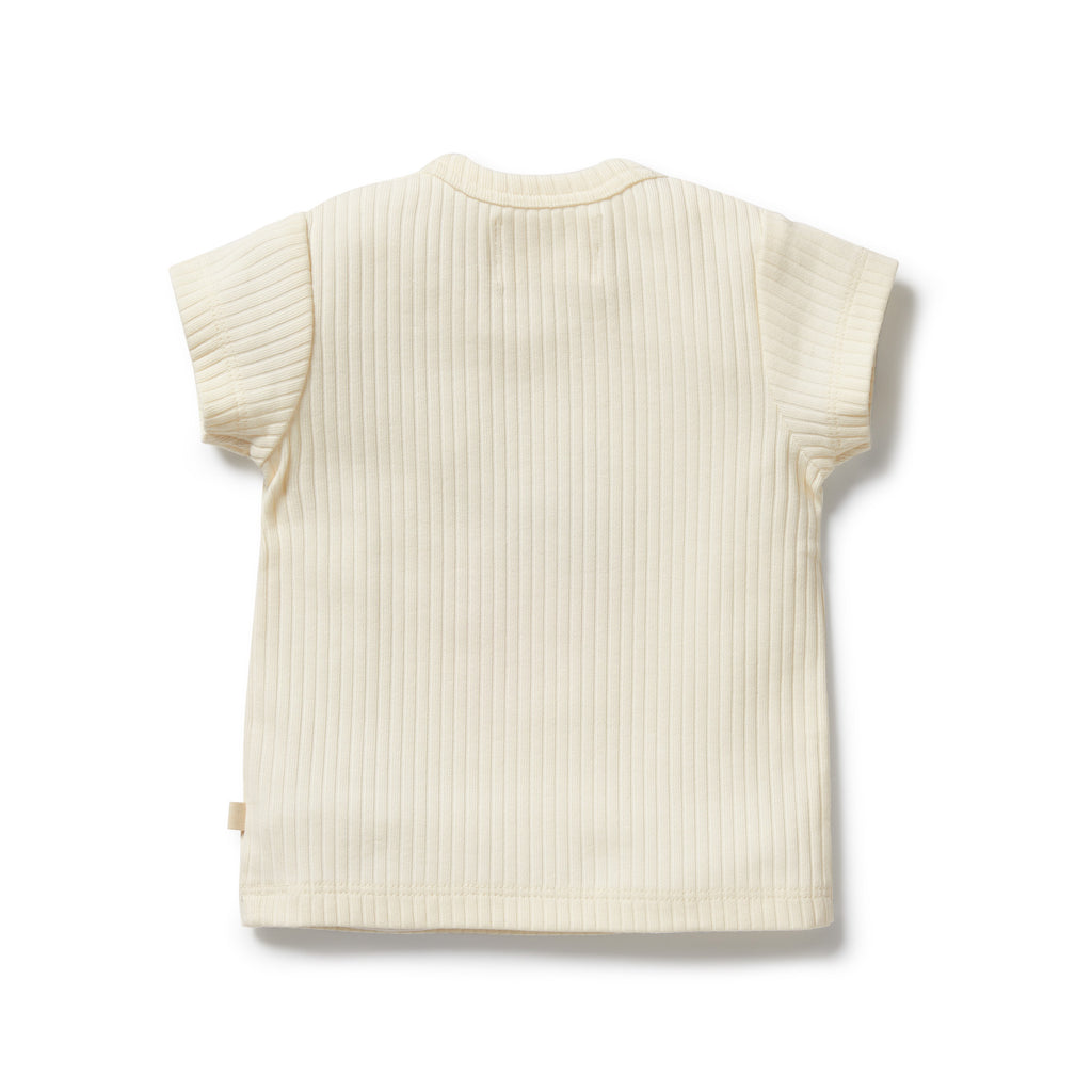 Wilson & Frenchy Embroidered Organic Tee - Strawberry Kisses