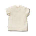 Embroidered Organic Tee - Strawberry Kisses
