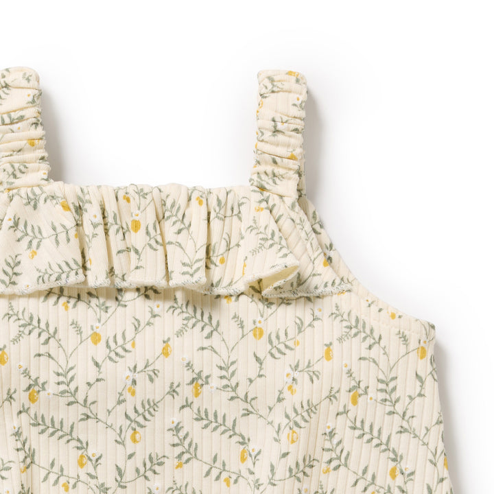 Wilson & Frenchy Organic Playsuit - Lemon Leaf