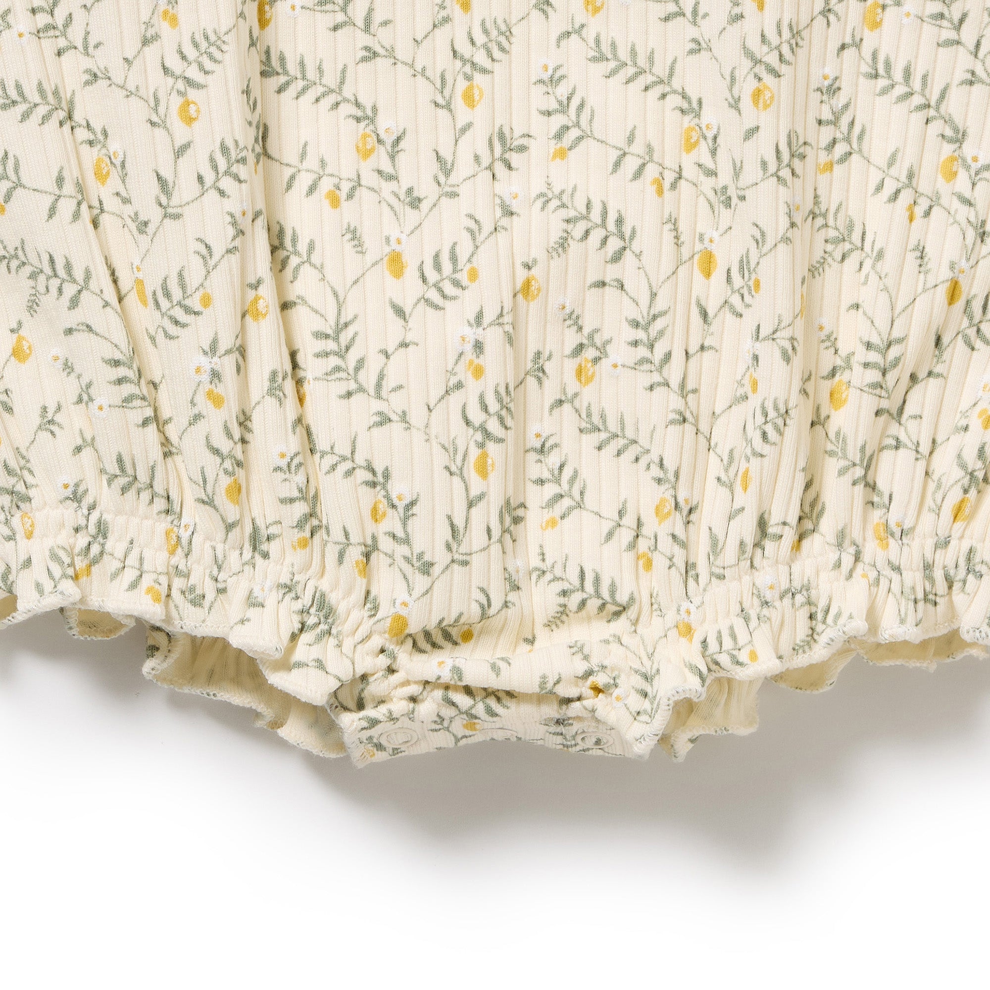 Wilson & Frenchy Organic Playsuit - Lemon Leaf
