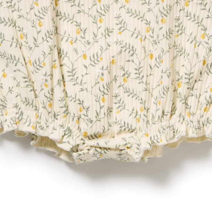Wilson & Frenchy Organic Playsuit - Lemon Leaf