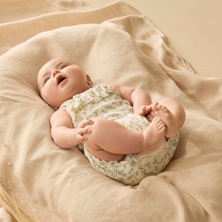 Wilson & Frenchy Organic Playsuit - Lemon Leaf