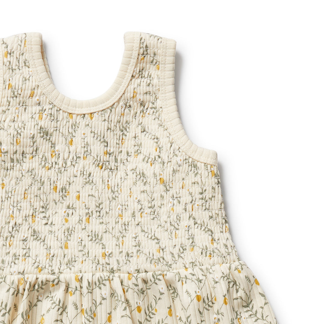 Wilson & Frenchy Organic Dress Set - Lemon Leaf
