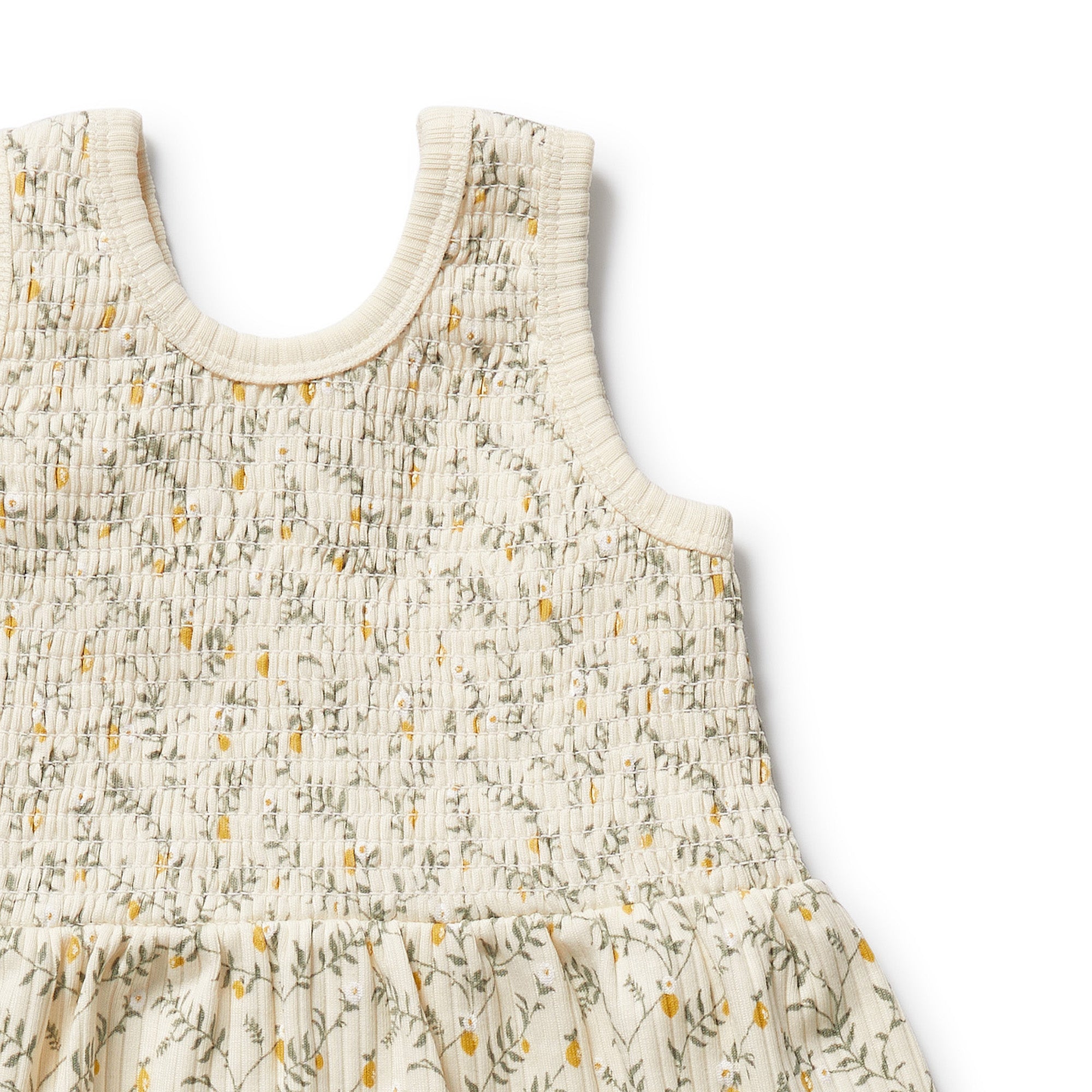 Wilson & Frenchy Organic Dress Set - Lemon Leaf
