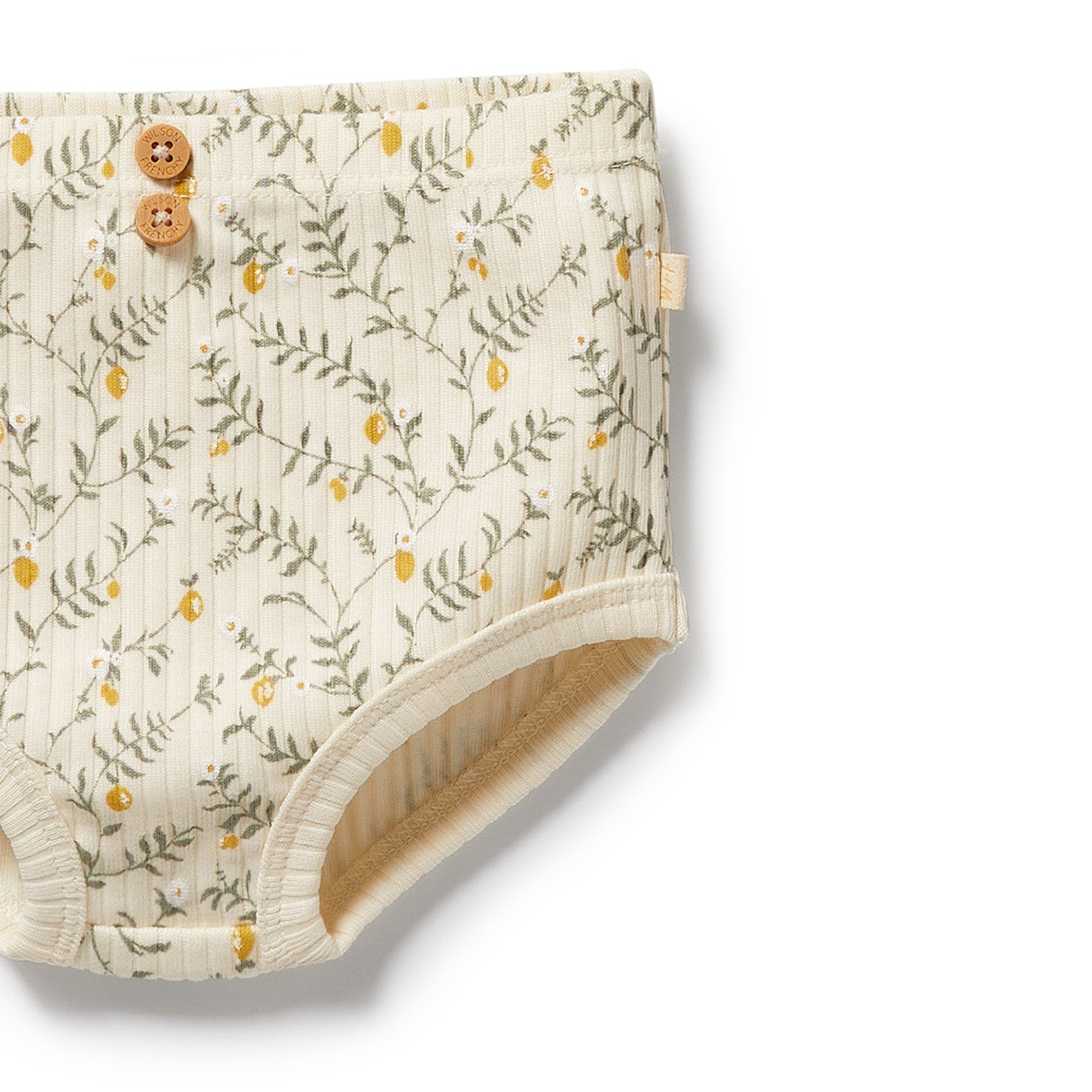 Wilson & Frenchy Organic Dress Set - Lemon Leaf