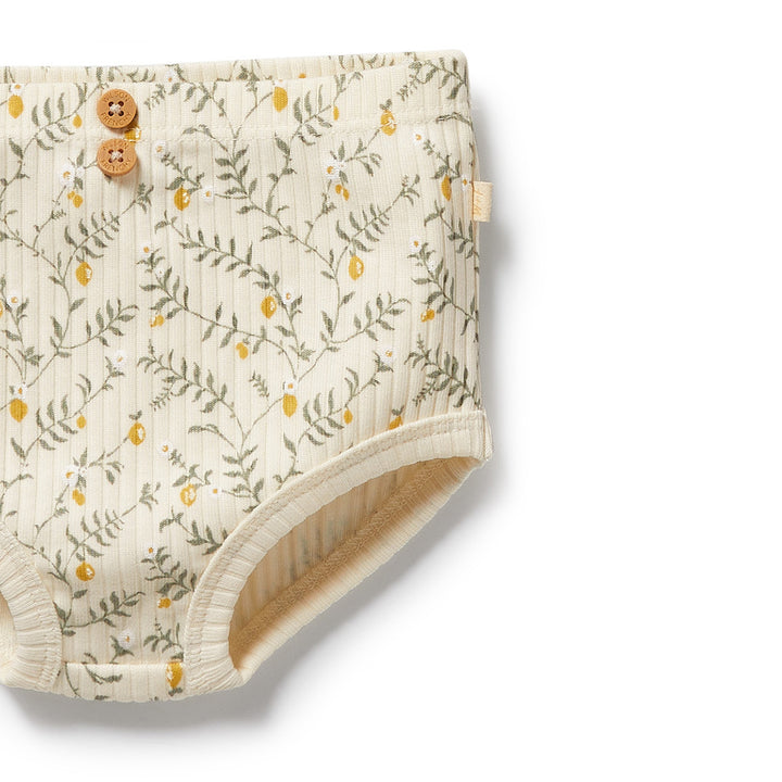 Wilson & Frenchy Organic Dress Set - Lemon Leaf