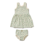 Organic Dress Set - Perwinkle