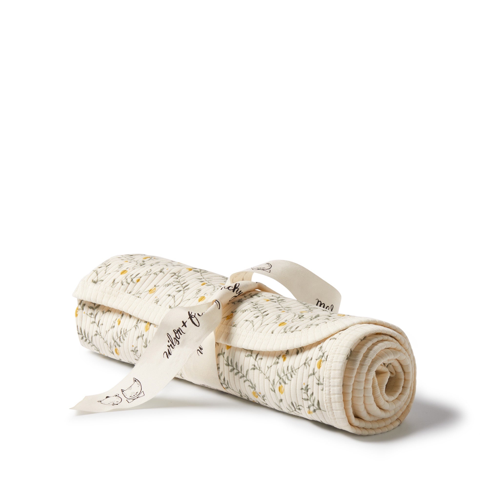 Organic Bunny Rug - Lemon Leaf