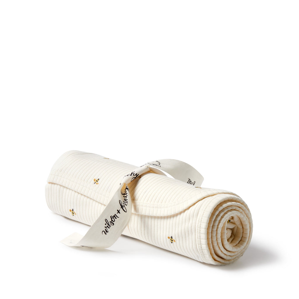 Organic Bunny Rug - Bee Mine