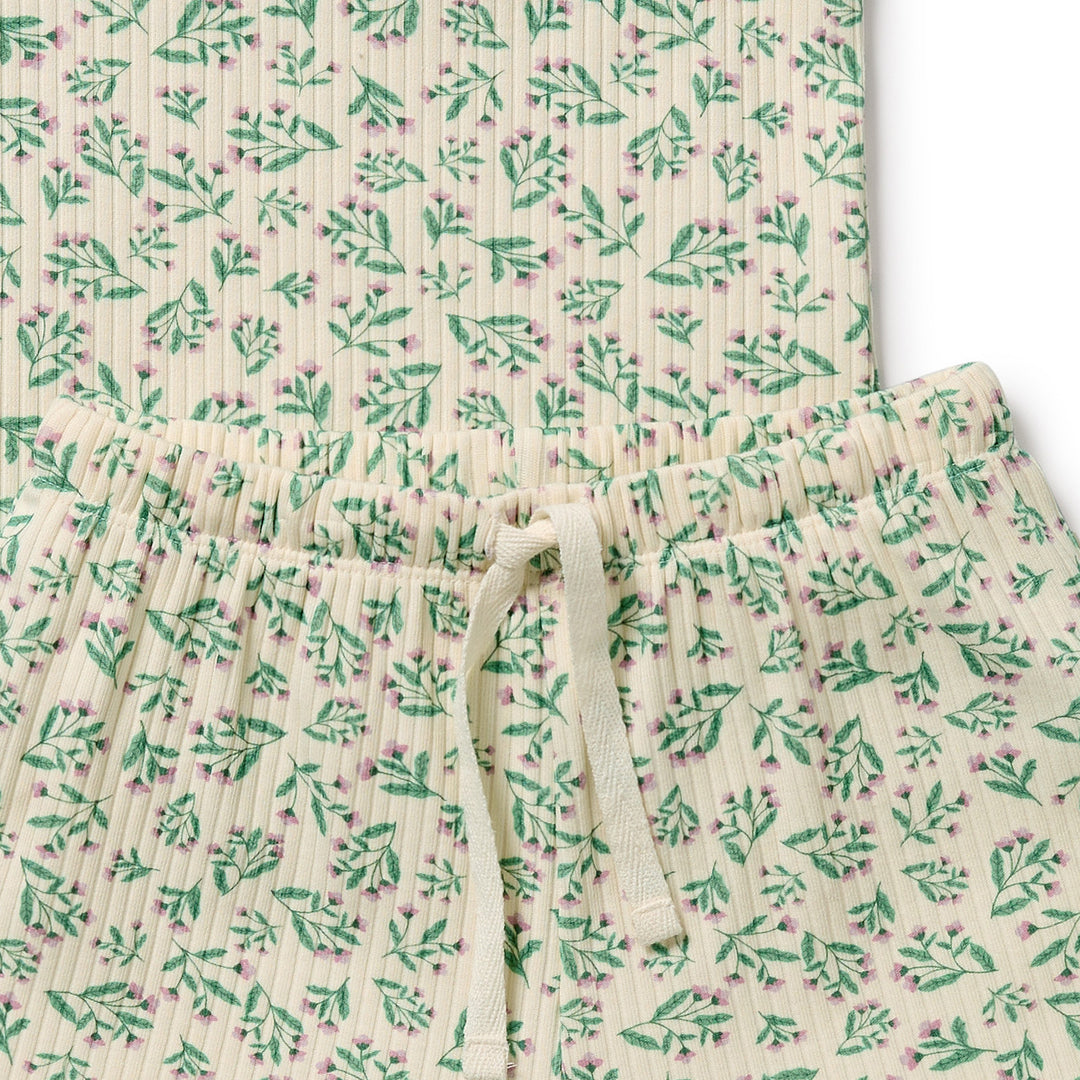 Wilson & Frenchy Organic Short Sleeved Pyjamas - Periwinkle