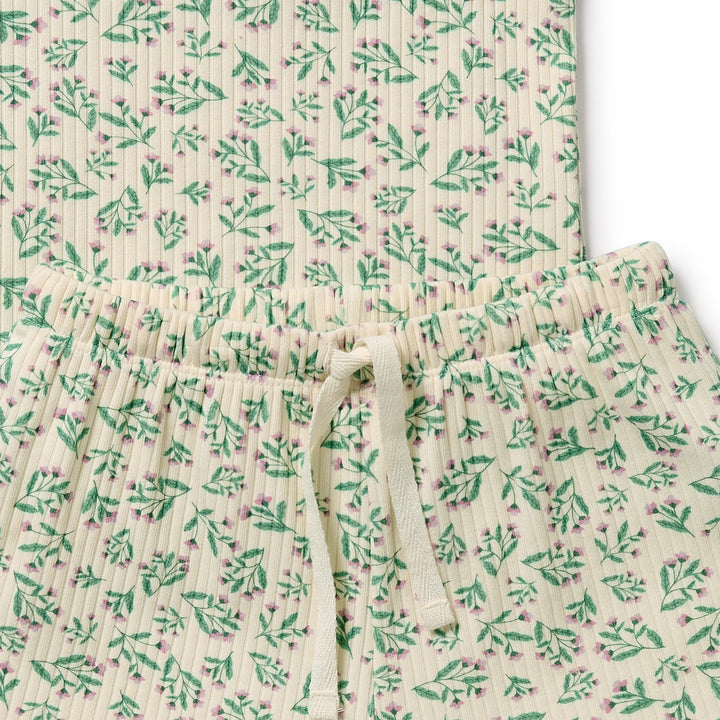 Wilson & Frenchy Organic Short Sleeved Pyjamas - Periwinkle