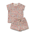 Organic Short Sleeved Pyjamas - Summer Bloom