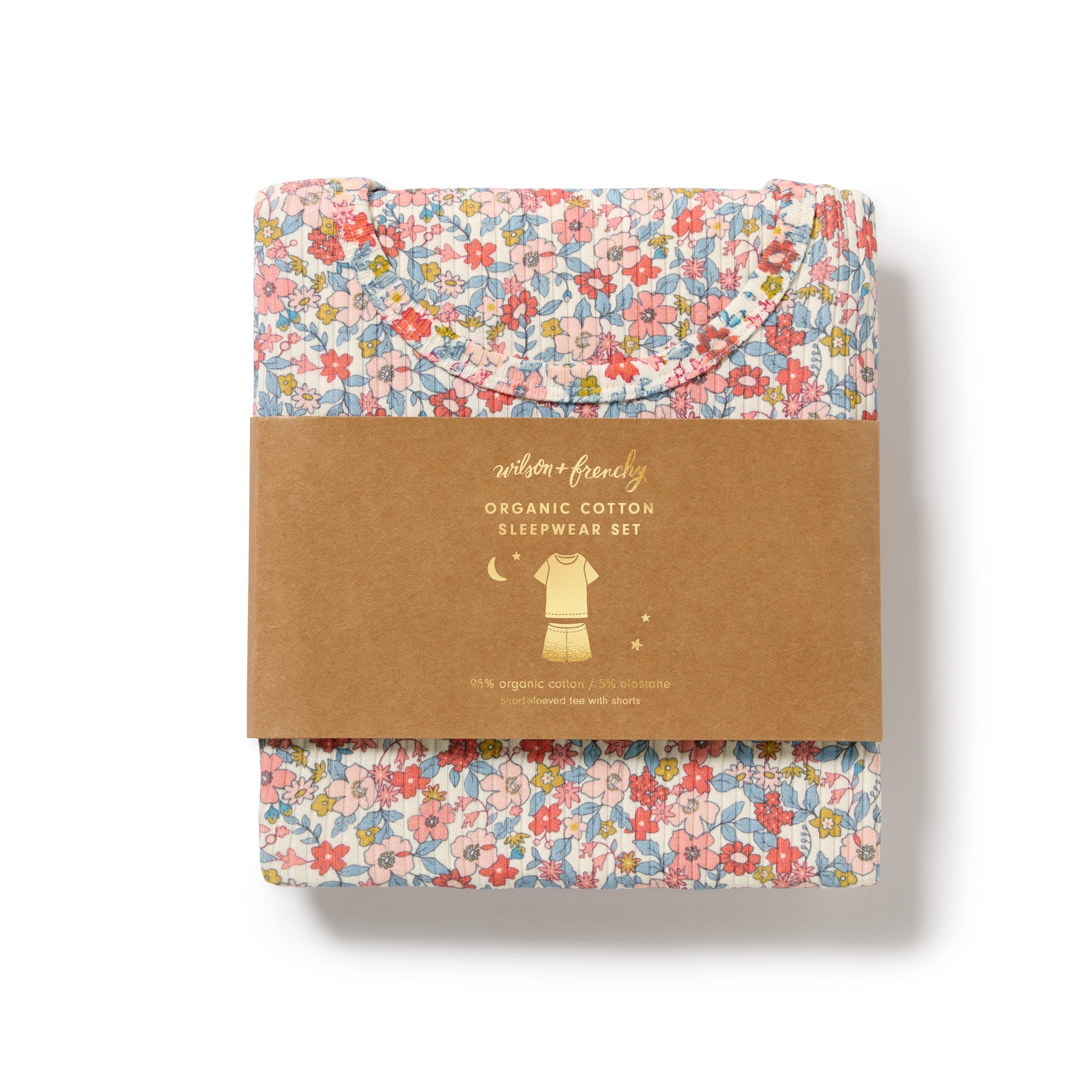 Wilson & Frenchy Organic Short Sleeved Pyjamas - Summer Bloom