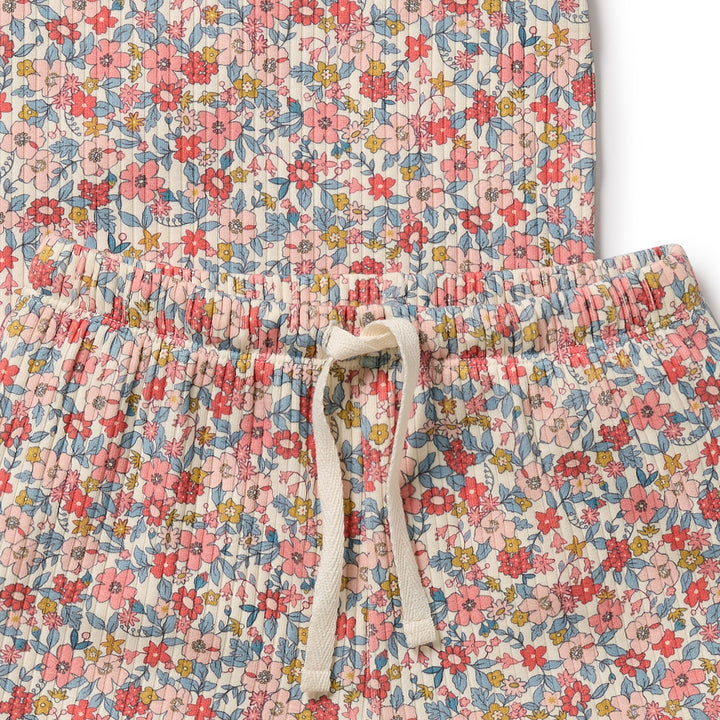 Wilson & Frenchy Organic Short Sleeved Pyjamas - Summer Bloom